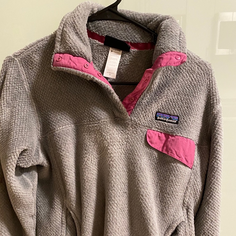 Grey Patagonia Fleece Sweater